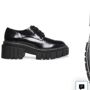 Madden Girl Black Patent Derby NWT